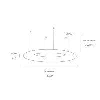 Wever & Ducrè Gigant 16.0 Lampada LED Dimmerabile a Sospensione Wever & Ducrè Gigant 16.0 Lampada LED Dimmerabile a Sospensione
