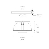 Flos Anthony Downlight Faretto LED Basculante da Incasso a Soffitto