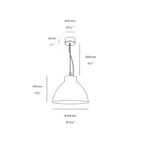 Wever & Ducrè Bishop 6.0 Bell Suspension Lamp