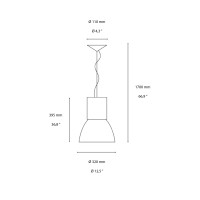 Ideal Lux Hangar Lampada a Sospensione Stile Industriale In Alluminio