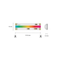 Striscia LED COB RGB 5 Metri 15W/m 12V Dimmerabile IP65