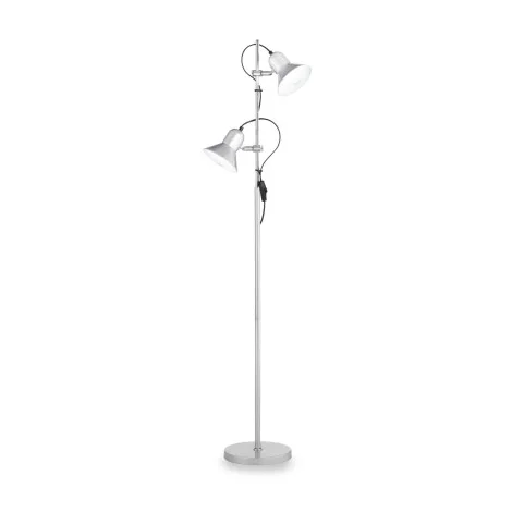 Ideal Lux Polly Vintage Style Floor Lamp with Adjustable Diffusers