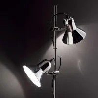 Ideal Lux Polly Vintage Style Floor Lamp with Adjustable Diffusers