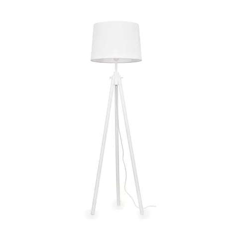 Ideal Lux York Nordic Style Floor Lamp in Natural Wood