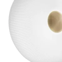 Ideal Lux Arizona Glass Suspension LED Lamp with Brass Details