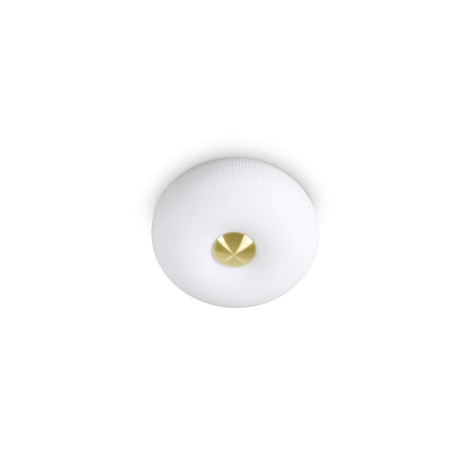 copy of Ideal Lux Arizona Glass Suspension LED Lamp with Brass Details