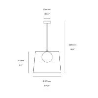 Ideal Lux Fade Lampada LED a Sospensione in Vetro Soffiato Sfumato