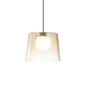 Ideal Lux Fade LED Suspension Lamp in Shaded Blown Glass