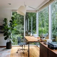 Artemide Tolomeo Mega Floor Dimmable LED Lamp in Parchment