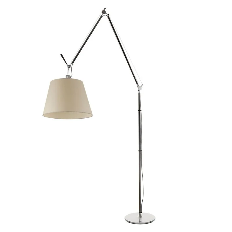 Artemide Tolomeo Mega Floor Dimmable LED Lamp in Parchment