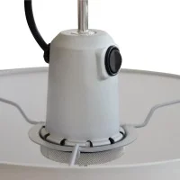 Artemide Tolomeo Mega Floor Lampada E27 ON/OFF in Tessuto Nero 420