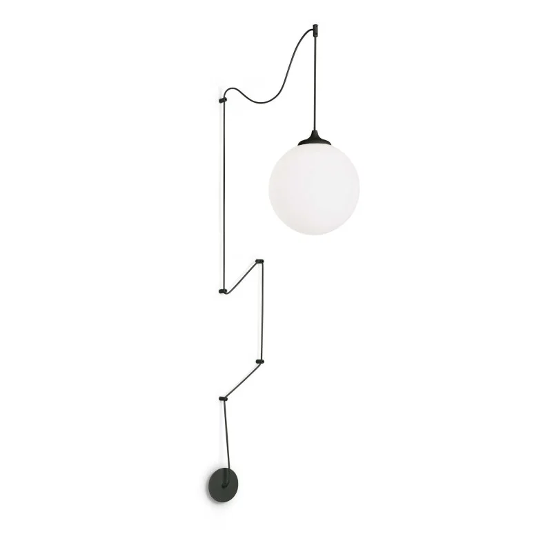 Ideal Lux Boa Suspension Lamp in Glass with Long Adjustable Cable Ideal Lux Boa Suspension Lamp in Glass with Long Adjustable Cable