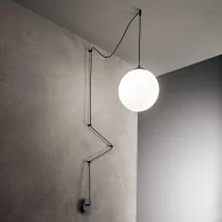 Ideal Lux Boa Suspension Lamp in Glass with Long Adjustable Cable