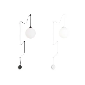 Ideal Lux Boa Lampada a Sospensione in Vetro con Cavo Lungo Regolabile