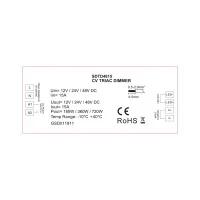 Controller dimmer Triac push 180-720W 15A 12-24-48V DC Controller dimmer Triac push 180-720W 15A 12-24-48V DC