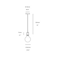 Ideal Lux Frida Metal Suspension Lamp in Vintage Style