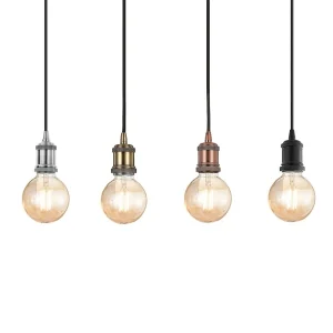 Ideal Lux Frida Metal Suspension Lamp in Vintage Style