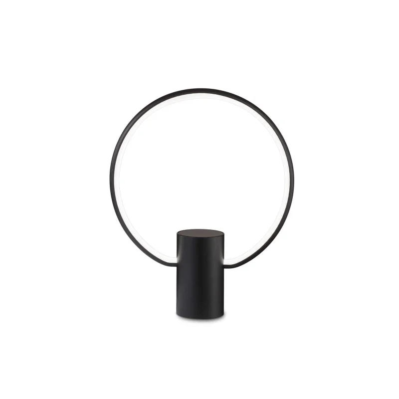 Ideal Lux Cerchio Modern Minimal and Circular LED Table Lamp Ideal Lux Cerchio Modern Minimal and Circular LED Table Lamp