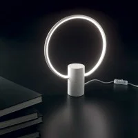 Ideal Lux Cerchio Lampada LED da Tavolo Circolare Moderna e Minimal