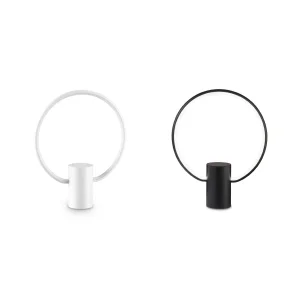Ideal Lux Cerchio Lampada LED da Tavolo Circolare Moderna e Minimal