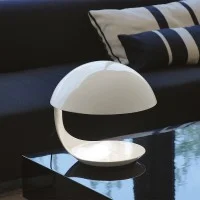 Martinelli Luce Cobra Lampada da Tavolo Bianco By Elio Martinelli 1968
