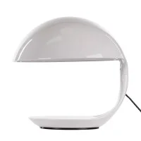 Martinelli Luce Cobra Lampada da Tavolo Bianco By Elio Martinelli 1968