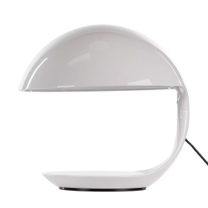 Martinelli Luce Cobra Lampada da Tavolo Bianco By Elio Martinelli 1968
