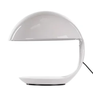 Martinelli Luce Cobra Lampada da Tavolo Bianco By Elio Martinelli 1968