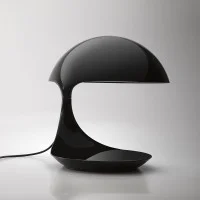 Martinelli Luce Cobra Lampada da Tavolo Nero By Elio Martinelli 1968