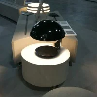 Martinelli Luce Cobra Lampada da Tavolo Nero By Elio Martinelli 1968