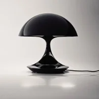 Martinelli Luce Cobra Lampada da Tavolo Nero By Elio Martinelli 1968