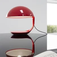 Martinelli Luce Cobra Lampada da Tavolo Rosso 50° Anniversario