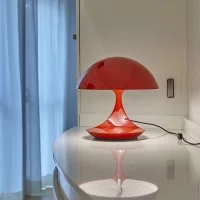 Martinelli Luce Cobra Red Table Lamp 50th Anniversary By Elio Martinelli Martinelli Luce Cobra Red Table Lamp 50th Anniversary By Elio Martinelli