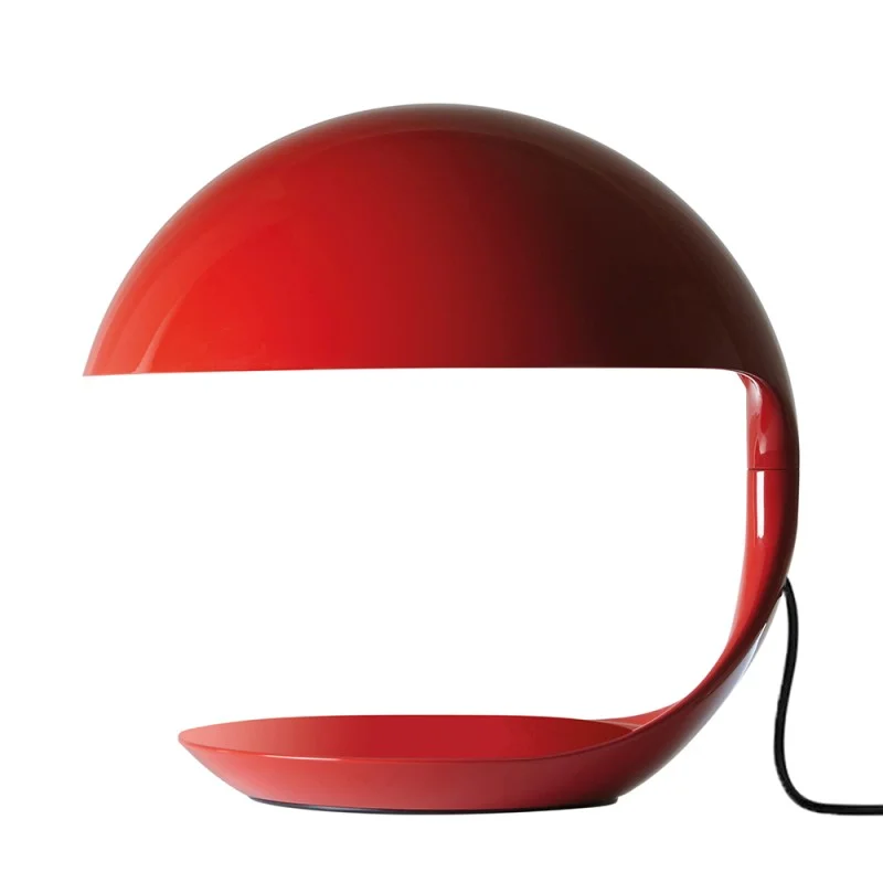 Martinelli Luce Cobra Red Table Lamp 50th Anniversary By Elio Martinelli Martinelli Luce Cobra Red Table Lamp 50th Anniversary By Elio Martinelli