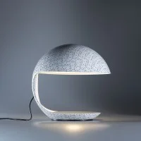 Martinelli Luce Cobra Texture Lampada da Tavolo By Adolini+Simonini