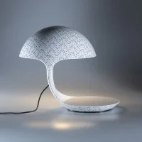 Martinelli Luce Cobra Texture Lampada da Tavolo By Adolini+Simonini