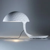 Martinelli Luce Cobra Texture Lampada da Tavolo By Adolini+Simonini