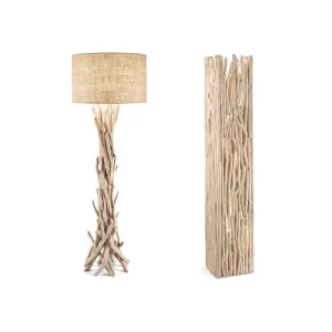 Ideal Lux Driftwood Floor Lamp with Natural Wood Branches