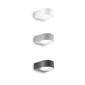 Ideal Lux Iko Applique Semicircolare in Alluminio per Esterno