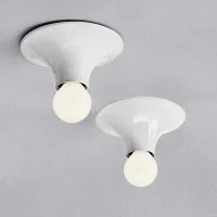 Artemide Teti Ceiling or Wall Lamp Applique White A048120