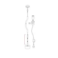Flos Ricambio Tenditore con Vite per Lampada Parentesi
