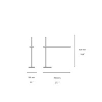 Ideal Lux Gru Lampada LED da Tavolo Lineare Regolabile e Ruotabile