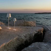 Zafferano POLDINA MICRO PRO LED Lampada a Batteria USB Ricaricabile IP65