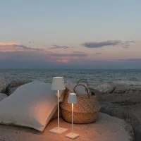 Zafferano POLDINA MICRO PRO LED Lampada a Batteria USB Ricaricabile IP65