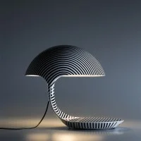 Martinelli Luce Cobra Texture Lampada da Tavolo By Area-17