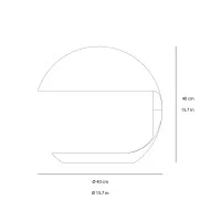 Martinelli Luce Cobra Texture Table Lamp By by Area-17