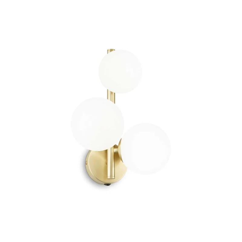 Ideal Lux Perlage Applique LED Lineare con Diffusori Sferici in Vetro Ideal Lux Perlage Applique LED Lineare con Diffusori Sferici in Vetro