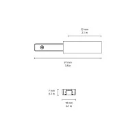 Flos ZERO TRACK Remote Power Connector for Track Flos ZERO TRACK Remote Power Connector for Track
