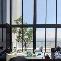 Kundalini Kyudo Floor Lamp with Dimmable and Sliding Arc LED Kundalini Kyudo Floor Lamp with Dimmable and Sliding Arc LED