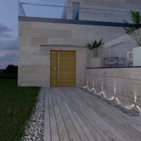 Beneito Faure Nix Walkable Recessed triple LED Spotlight for Outdoor